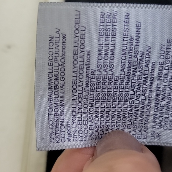 NYDJ Black Marilyn Straight Lift Tuck Black Jeans 32 X 28.5 Womens 10 - Picture 13 of 16